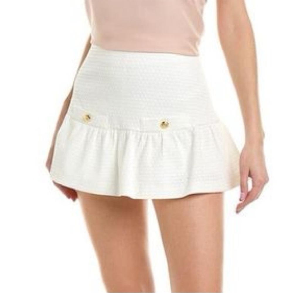 Amanda Uprichard: Braswell white textured skort